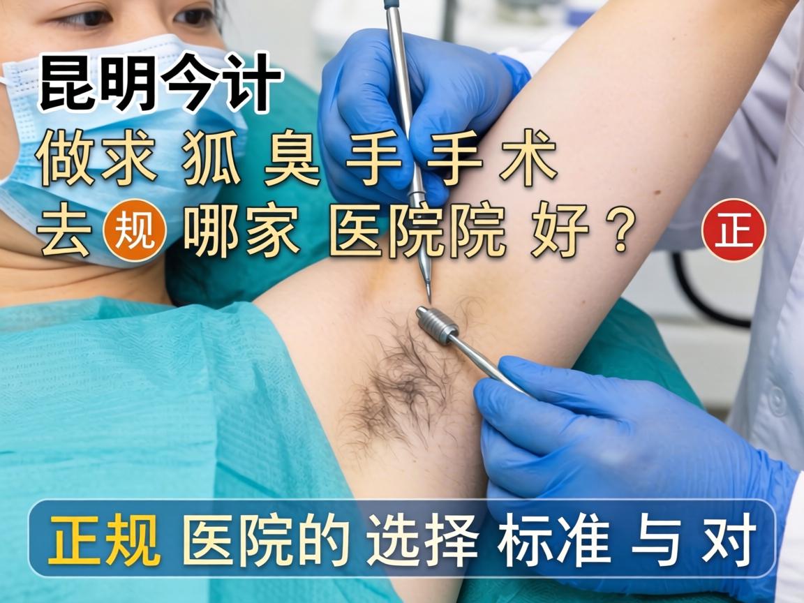 昆明做狐臭手术去哪家医院好？正规医院的选择标准与对比