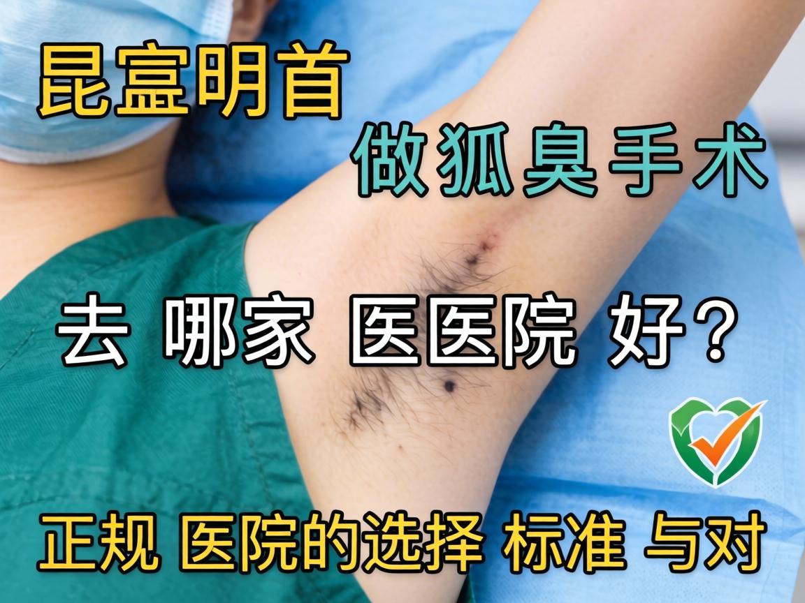 昆明做狐臭手术去哪家医院好？正规医院的选择标准与对比