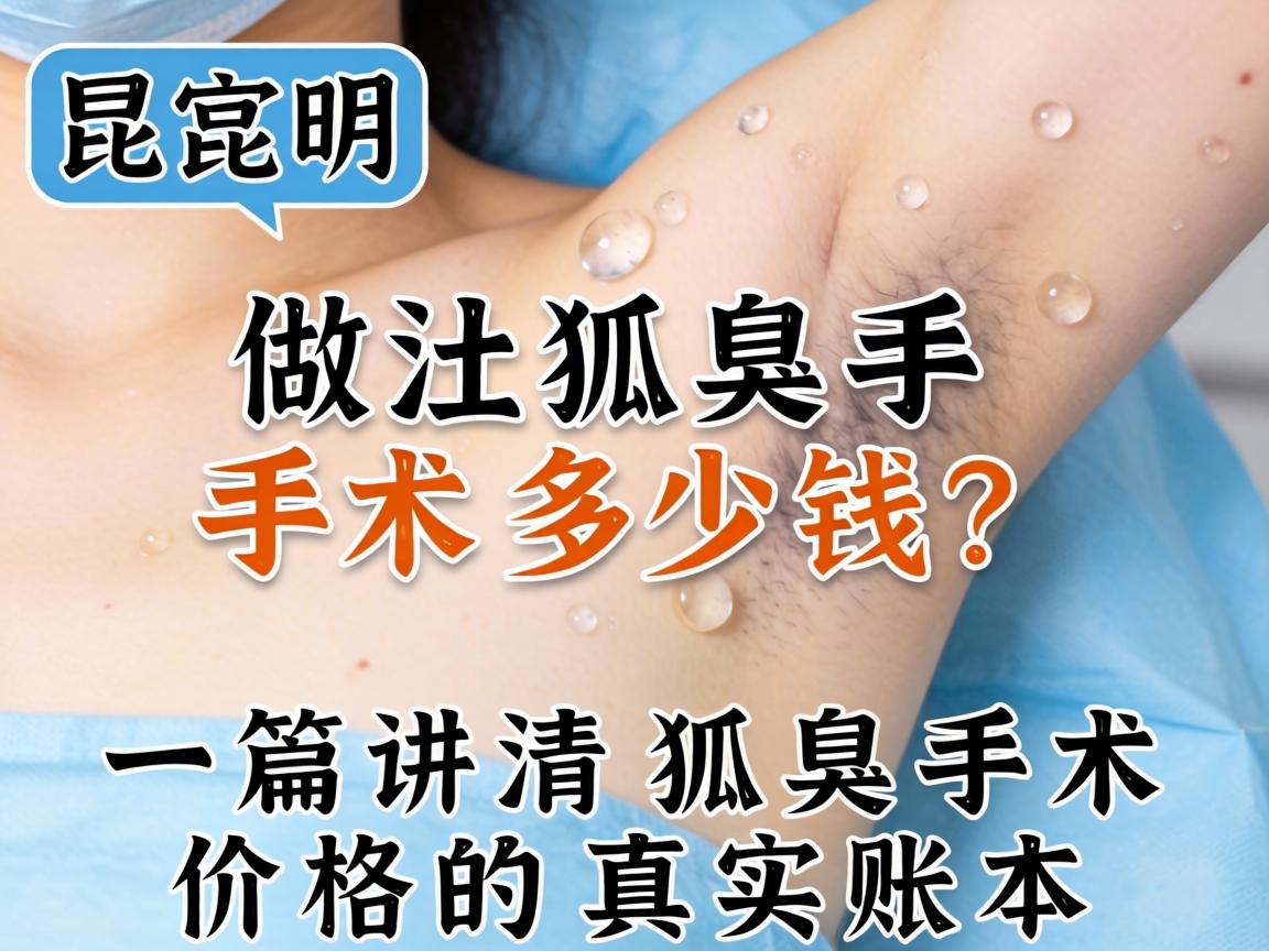 昆明做狐臭手术多少钱?一篇讲清狐臭手术价格的真实账本 昆明做狐臭手术多少钱?一篇讲清狐臭手术价格的真实账本