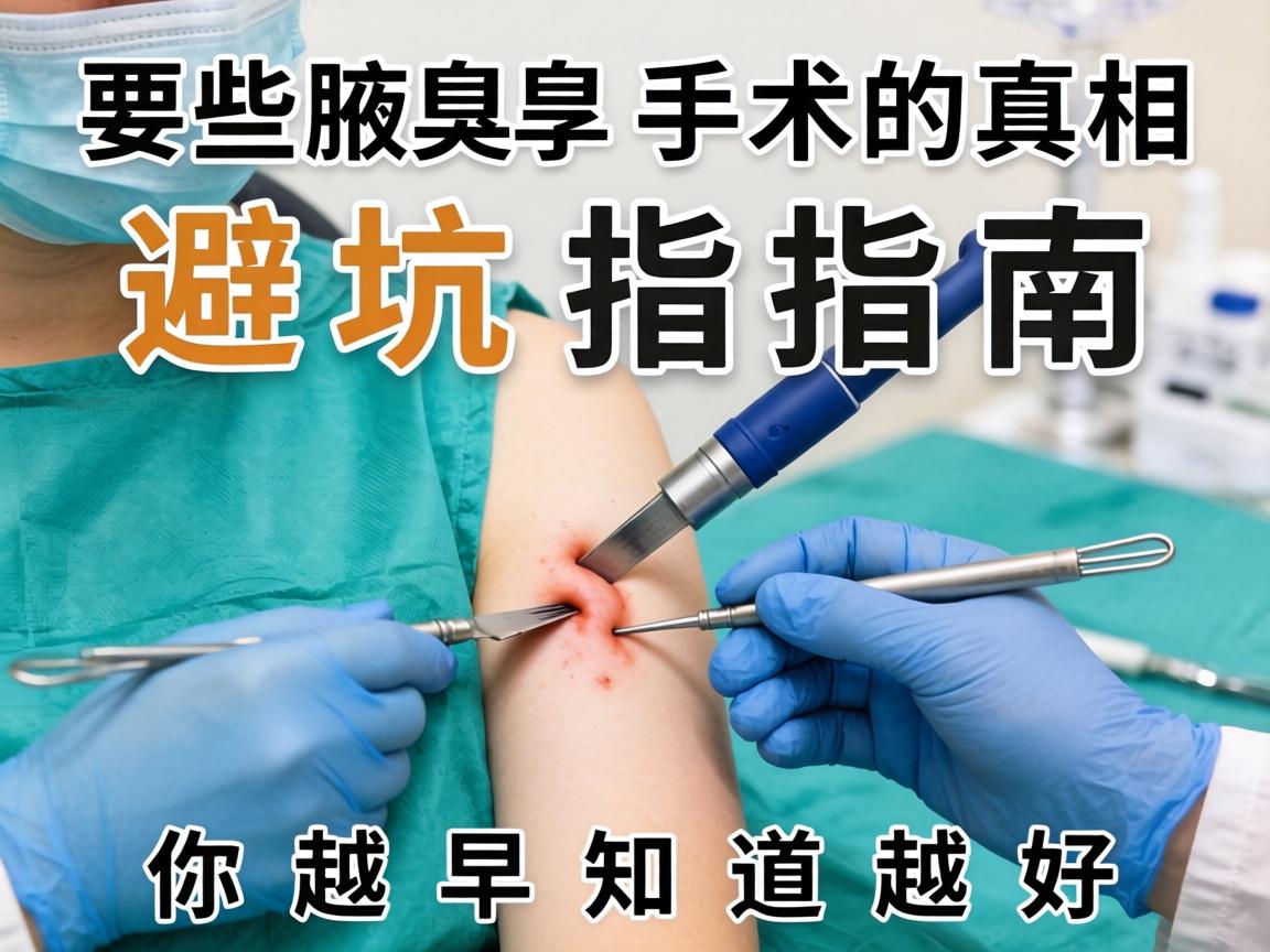 腋臭手术避坑指南,这些腋臭手术的真相,你越早知道越好 腋臭手术避坑指南,这些腋臭手术的真相,你越早知道越好
