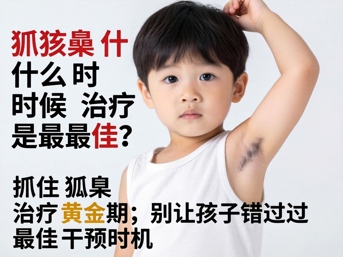 小孩狐臭什么时候治疗最佳?抓住狐臭治疗黄金期,别让孩子错过最佳干预时机 小孩狐臭什么时候治疗最佳?抓住狐臭治疗黄金期,别让孩子错过最佳干预时机