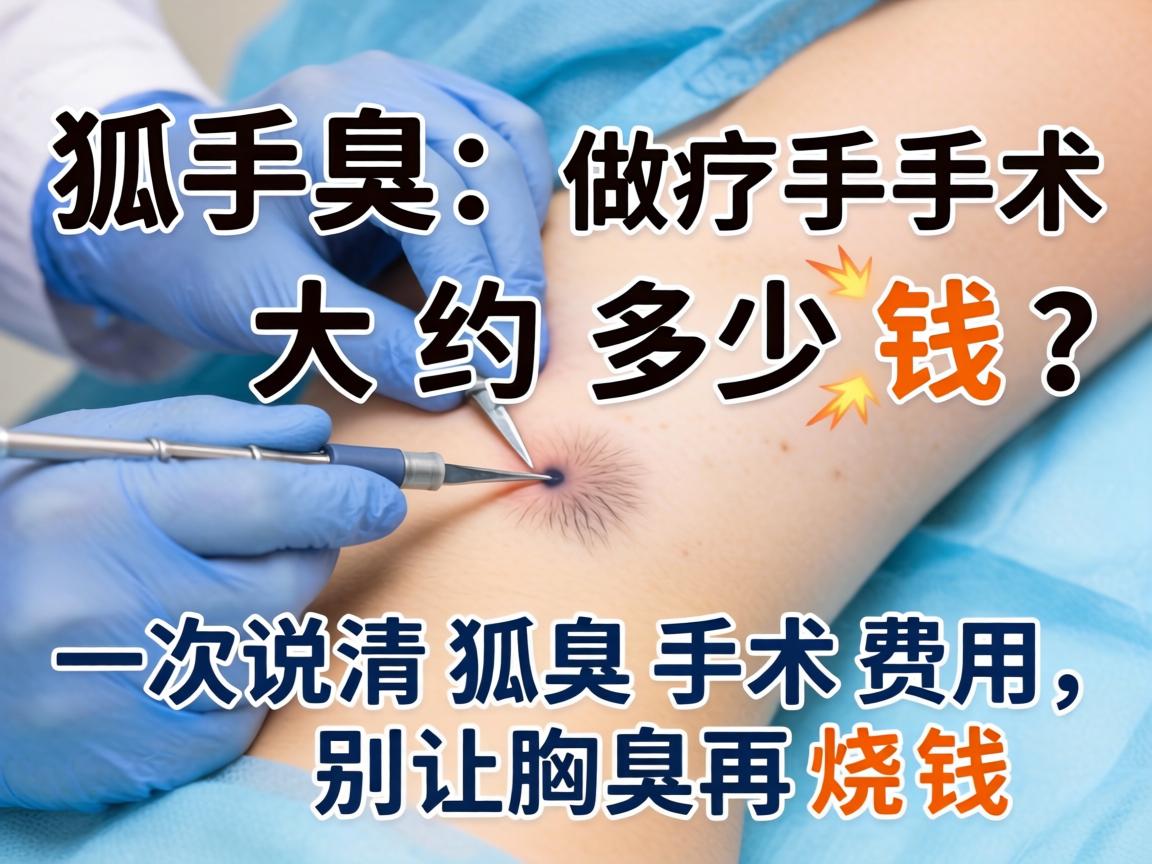 狐臭做手术大约多少钱?一次说清狐臭手术费用,别让腋臭再烧钱 狐臭做手术大约多少钱?一次说清狐臭手术费用,别让腋臭再烧钱