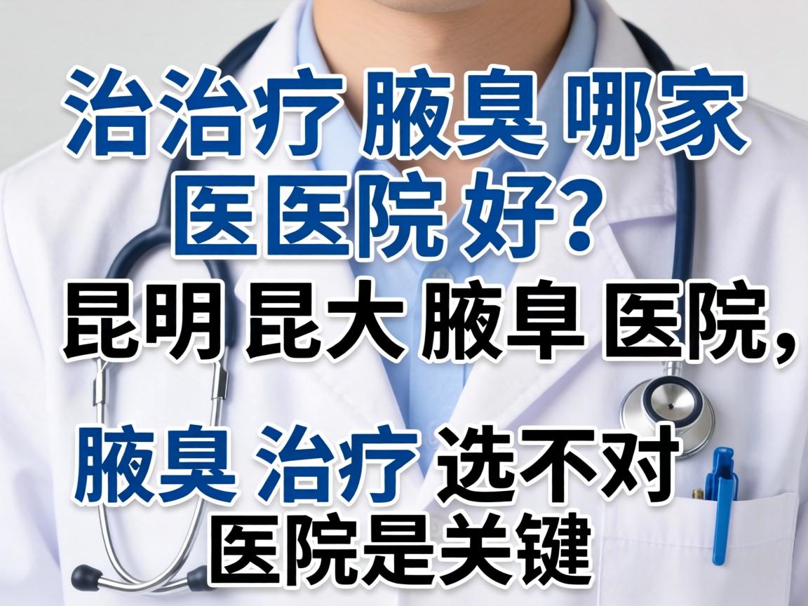 治疗腋臭哪家医院好？昆明昆大腋臭医院，腋臭治疗选对医院是关键