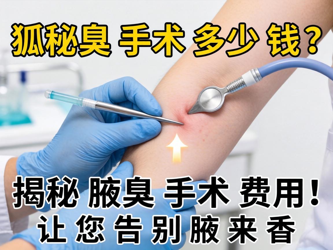 狐臭手术多少钱？揭秘腋臭手术费用，让您告别腋来香