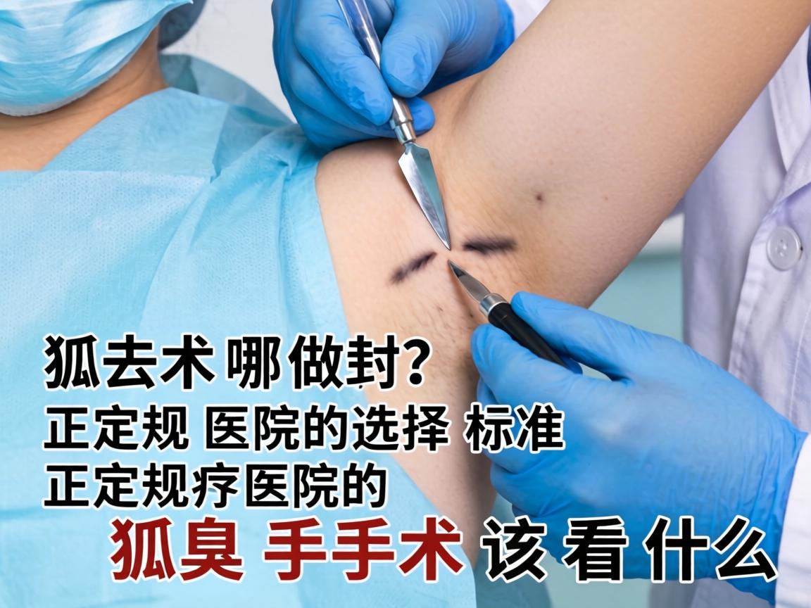 狐臭手术去哪做?正规医院的选择标准,正规医院的狐臭手术该看什么 狐臭手术去哪做?正规医院的选择标准,正规医院的狐臭手术该看什么