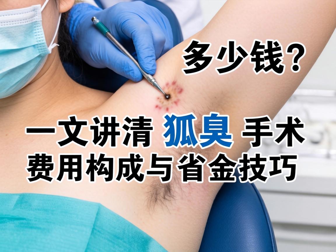 狐臭手术多少钱?一文讲清狐臭手术费用构成与省钱技巧 狐臭手术多少钱?一文讲清狐臭手术费用构成与省钱技巧