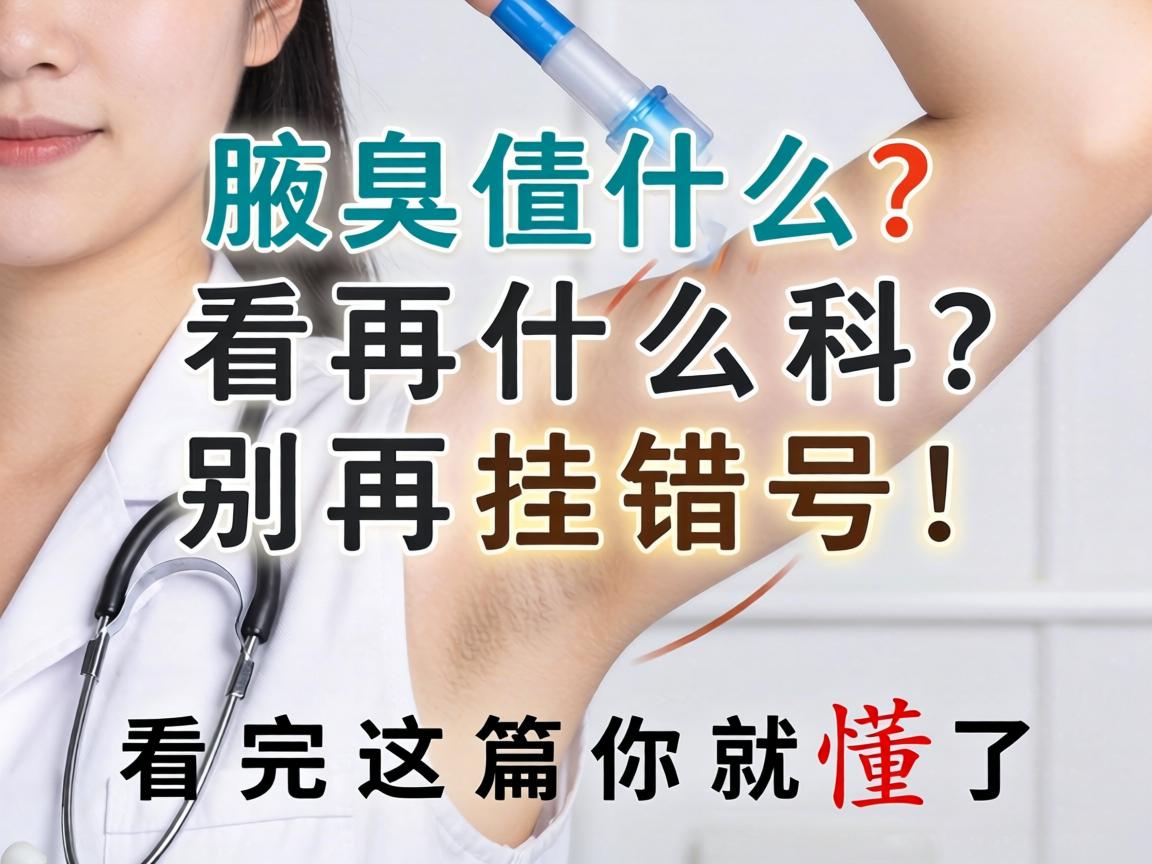 腋臭该看什么科?别再挂错号!看完这篇你就懂了 腋臭该看什么科?别再挂错号!看完这篇你就懂了