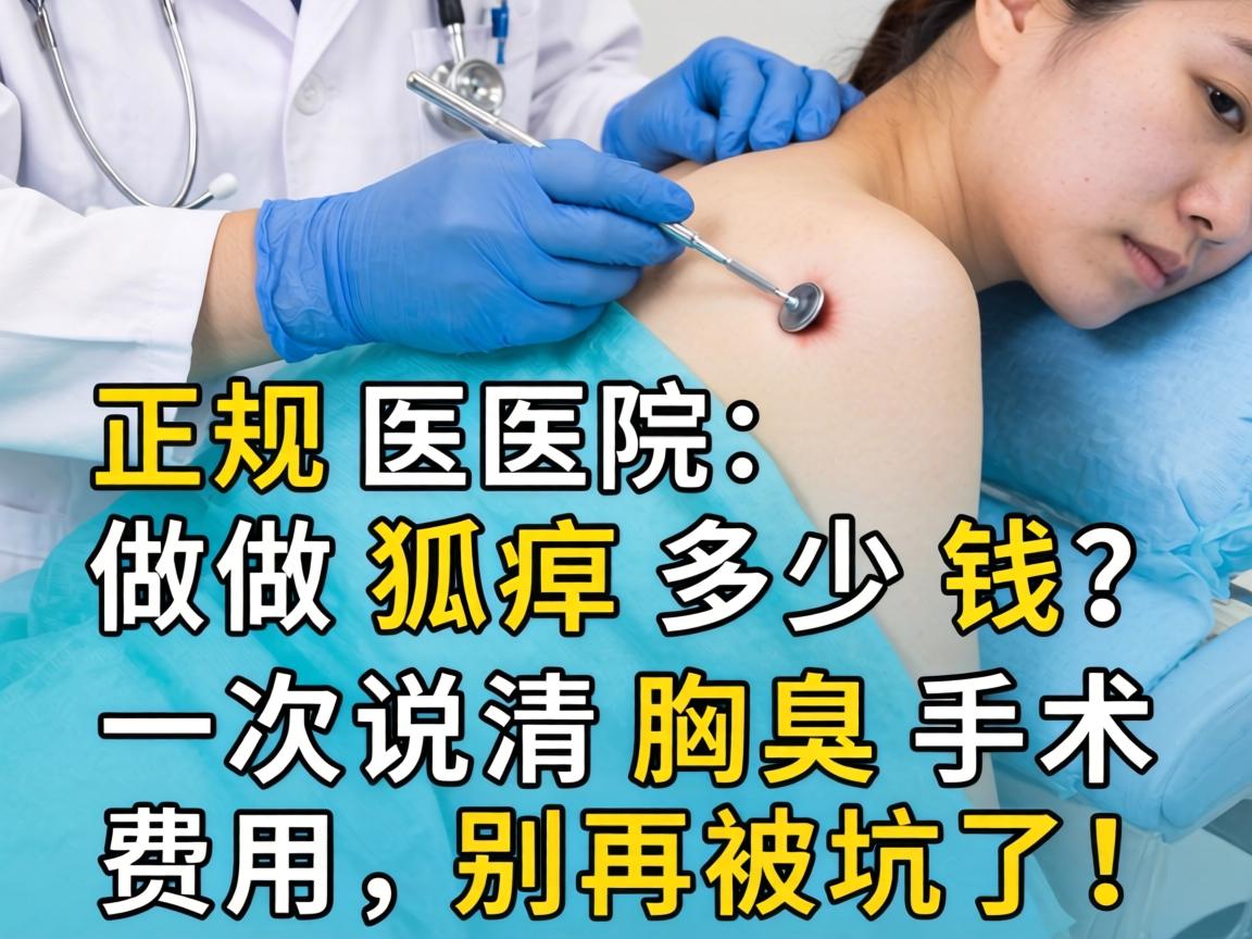 正规医院做狐臭多少钱?一次说清腋臭手术费用,别再被坑了! 正规医院做狐臭多少钱?一次说清腋臭手术费用,别再被坑了!