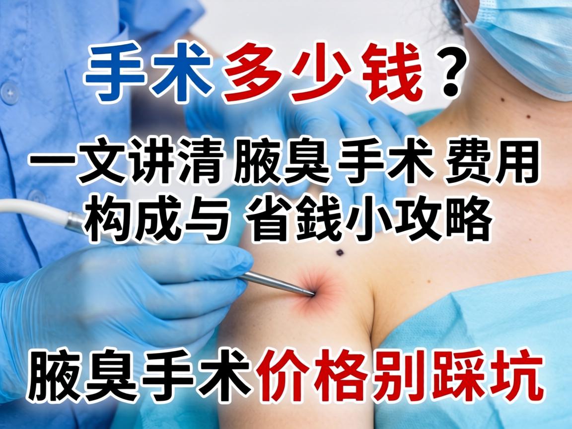 腋臭手术多少钱?一文讲清腋臭手术费用构成与省钱攻略,腋臭手术价格别踩坑 腋臭手术多少钱?一文讲清腋臭手术费用构成与省钱攻略,腋臭手术价格别踩坑