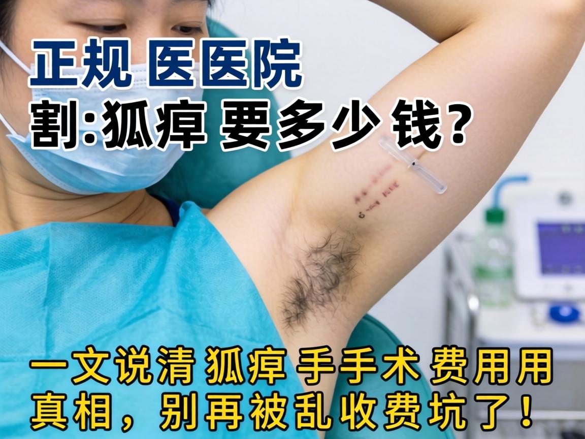 正规医院割狐臭要多少钱?一文说清狐臭手术费用真相,别再被乱收费坑了! 正规医院割狐臭要多少钱?一文说清狐臭手术费用真相,别再被乱收费坑了!