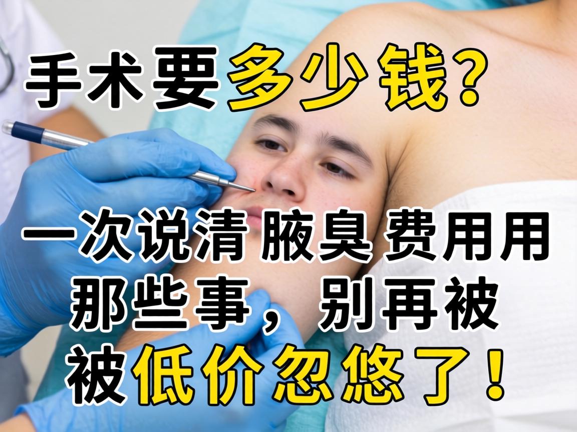 腋臭手术要多少钱?一次说清腋臭费用那些事,别再被低价忽悠了! 腋臭手术要多少钱?一次说清腋臭费用那些事,别再被低价忽悠了!