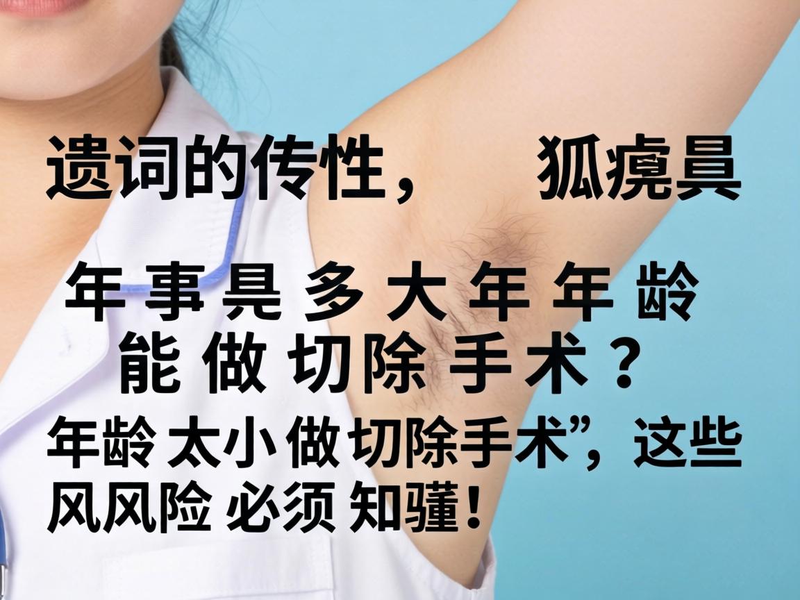 遗传性狐臭多大年龄能做切除手术?年龄太小做切除手术,这些风险必须知道! 遗传性狐臭多大年龄能做切除手术?年龄太小做切除手术,这些风险必须知道!