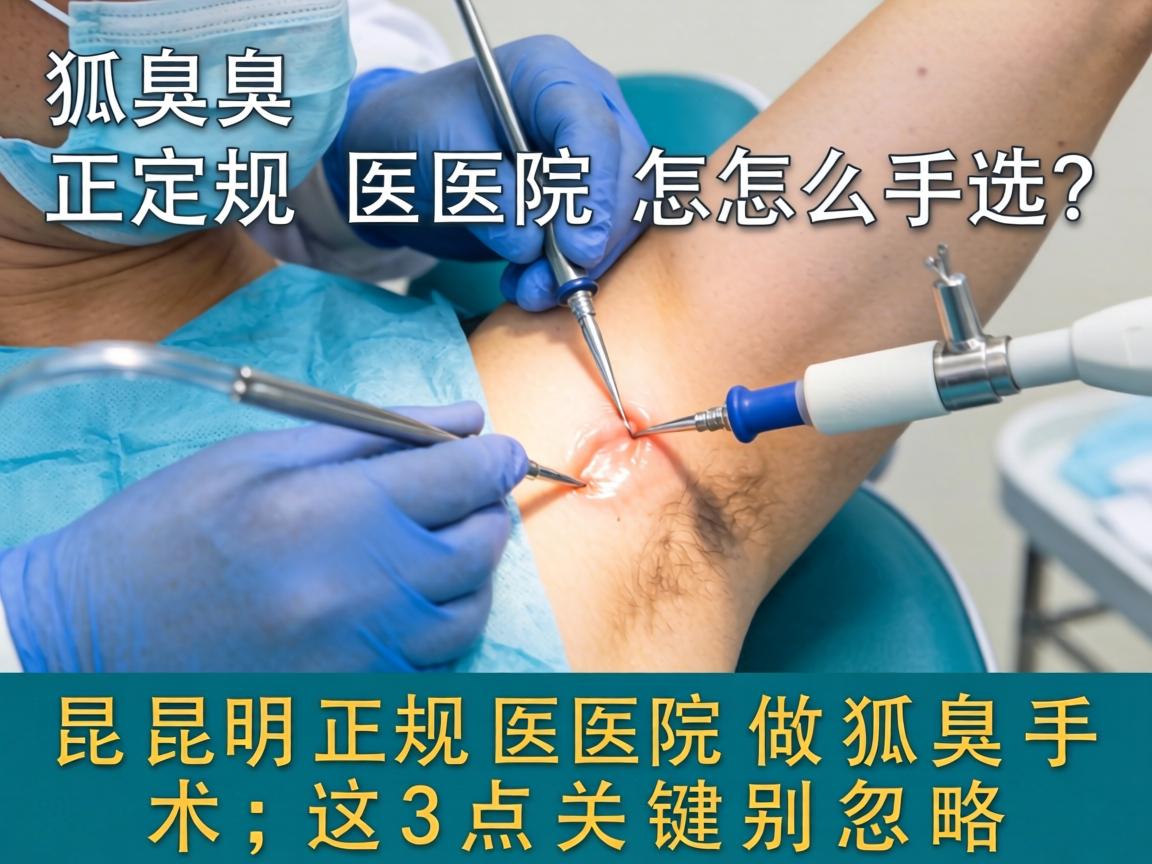 狐臭手术正规医院怎么选?昆明正规医院做狐臭手术,这3点关键别忽略 狐臭手术正规医院怎么选?昆明正规医院做狐臭手术,这3点关键别忽略