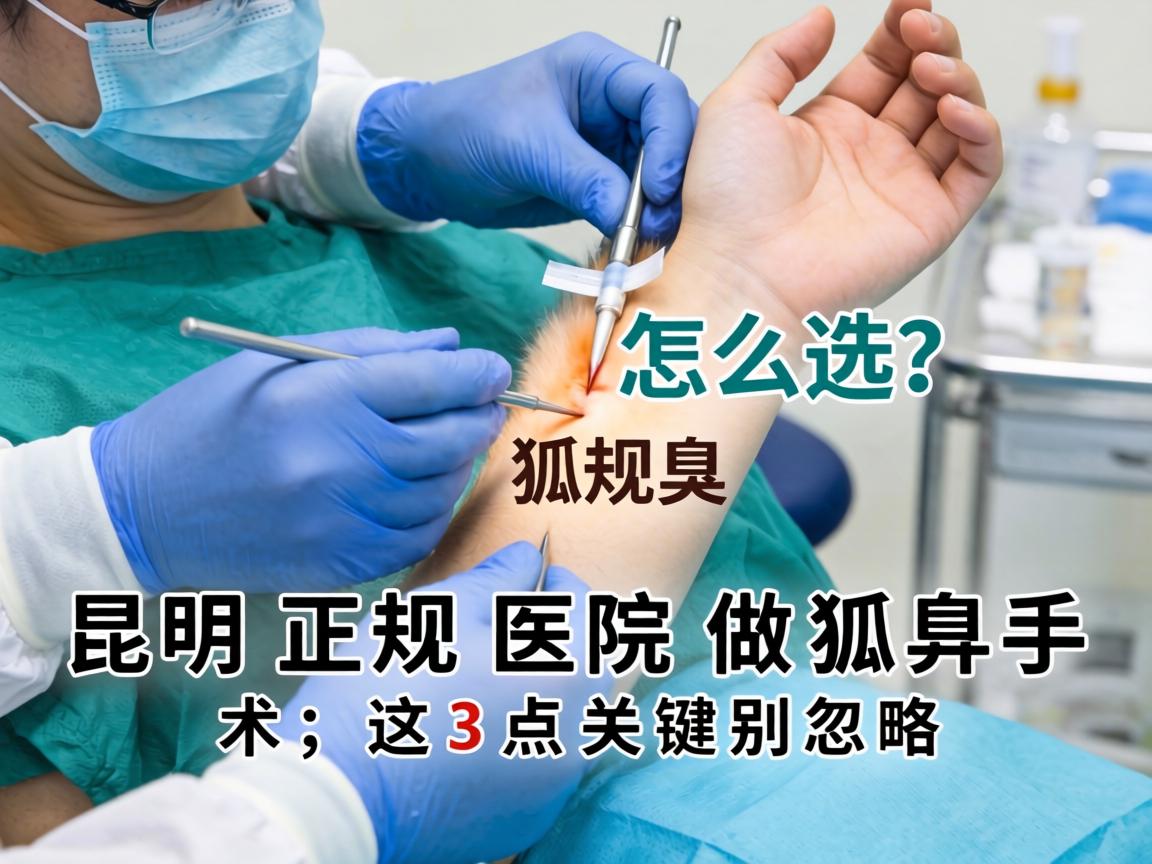 狐臭手术正规医院怎么选?昆明正规医院做狐臭手术,这3点关键别忽略 狐臭手术正规医院怎么选?昆明正规医院做狐臭手术,这3点关键别忽略