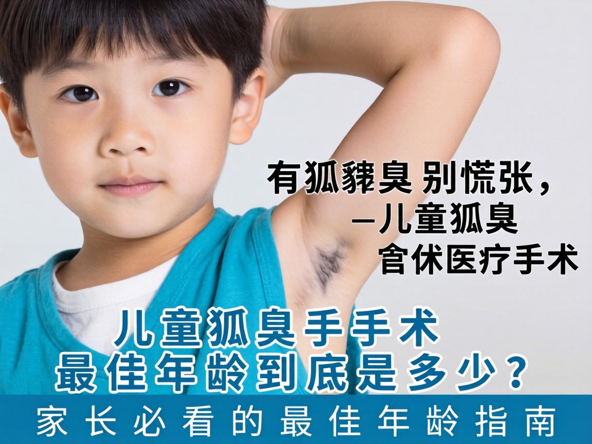 孩子有狐臭别慌张,儿童狐臭手术最佳年龄到底是多少?家长必看的最佳年龄指南 孩子有狐臭别慌张,儿童狐臭手术最佳年龄到底是多少?家长必看的最佳年龄指南