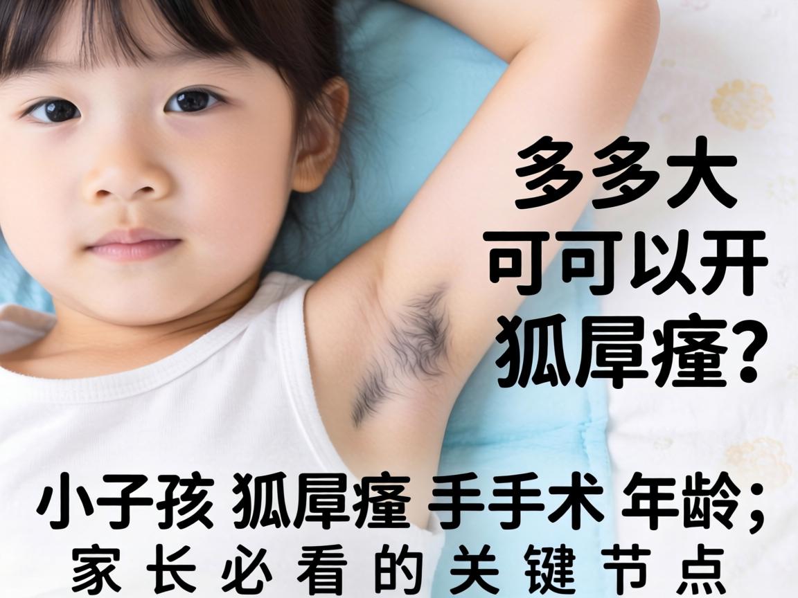 小孩多大可以开狐臭?小孩狐臭手术年龄,家长必看的关键节点 小孩多大可以开狐臭?小孩狐臭手术年龄,家长必看的关键节点