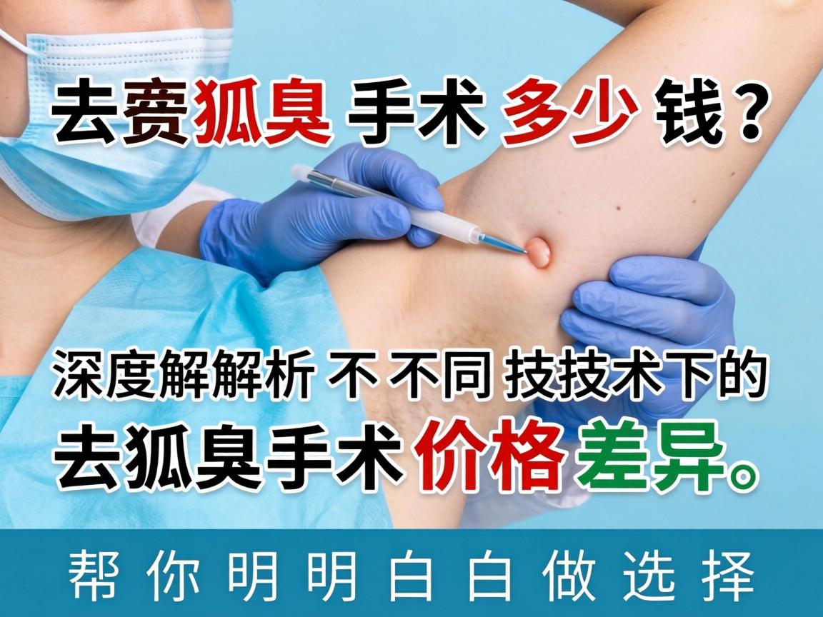 去狐臭手术多少钱?深度解析不同技术下的去狐臭手术价格差异,帮你明明白白做选择 去狐臭手术多少钱?深度解析不同技术下的去狐臭手术价格差异,帮你明明白白做选择