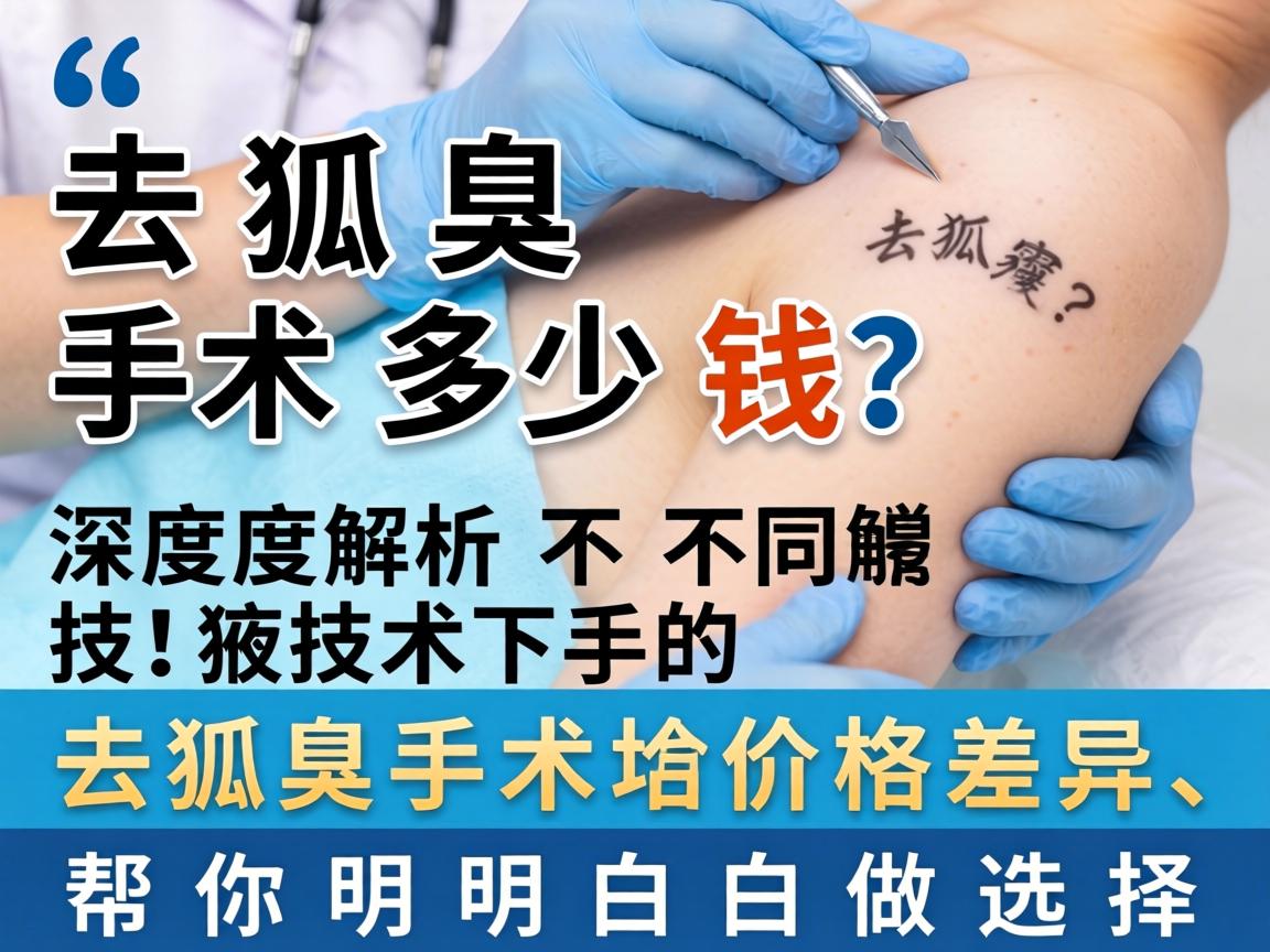 去狐臭手术多少钱?深度解析不同技术下的去狐臭手术价格差异,帮你明明白白做选择 去狐臭手术多少钱?深度解析不同技术下的去狐臭手术价格差异,帮你明明白白做选择