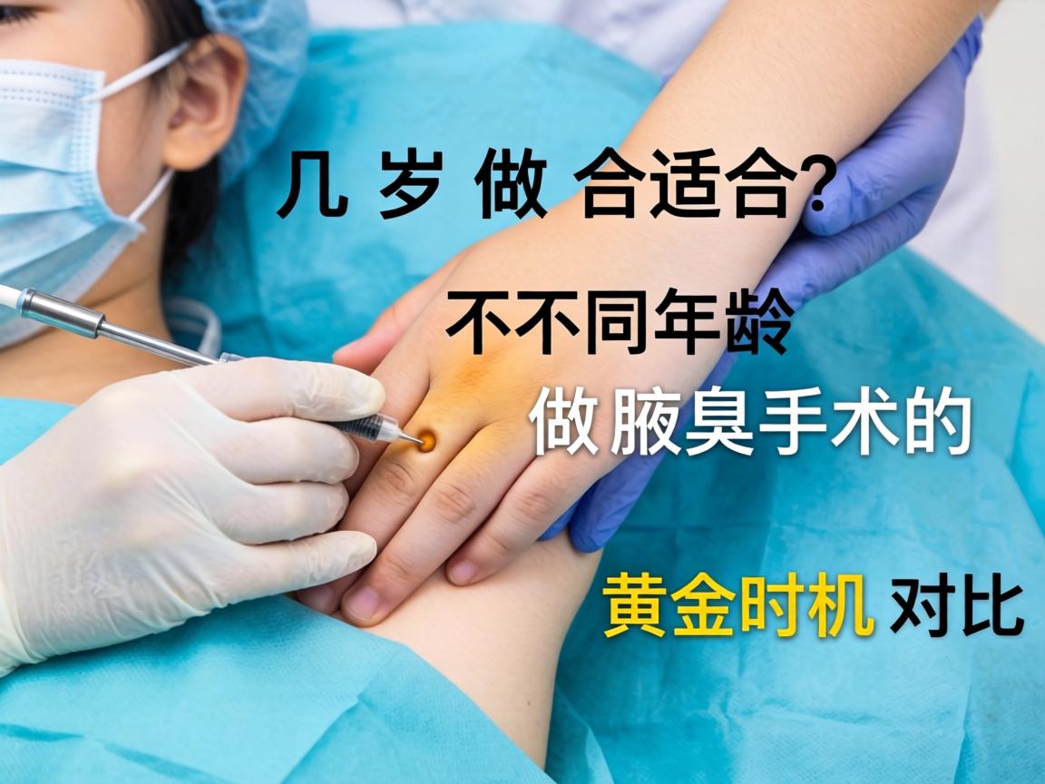 腋臭手术几岁做合适?不同年龄做腋臭手术的黄金时机对比 腋臭手术几岁做合适?不同年龄做腋臭手术的黄金时机对比