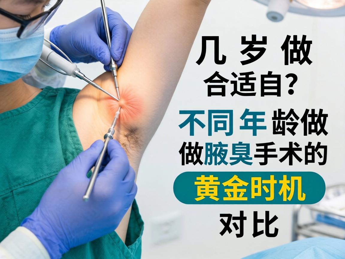 腋臭手术几岁做合适?不同年龄做腋臭手术的黄金时机对比 腋臭手术几岁做合适?不同年龄做腋臭手术的黄金时机对比