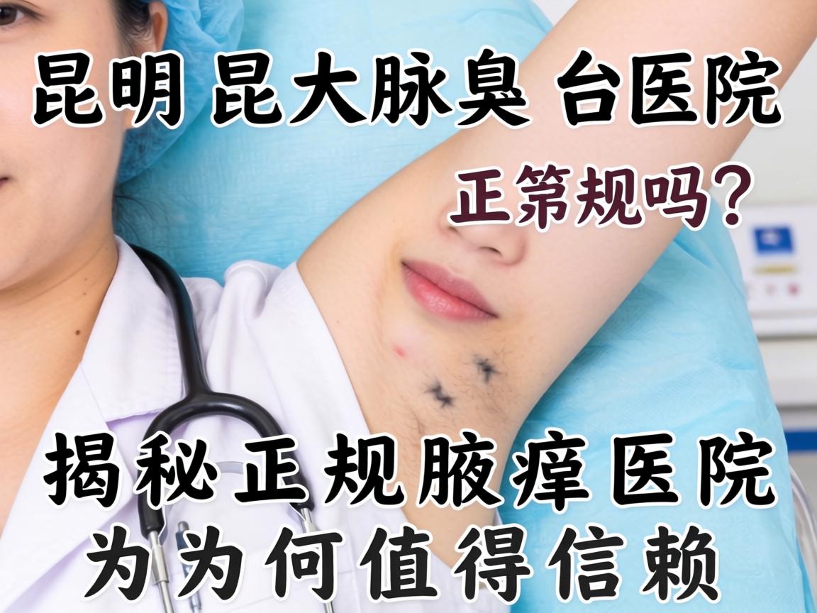 昆明昆大腋臭医院正规吗?揭秘正规腋臭医院为何值得信赖 昆明昆大腋臭医院正规吗?揭秘正规腋臭医院为何值得信赖