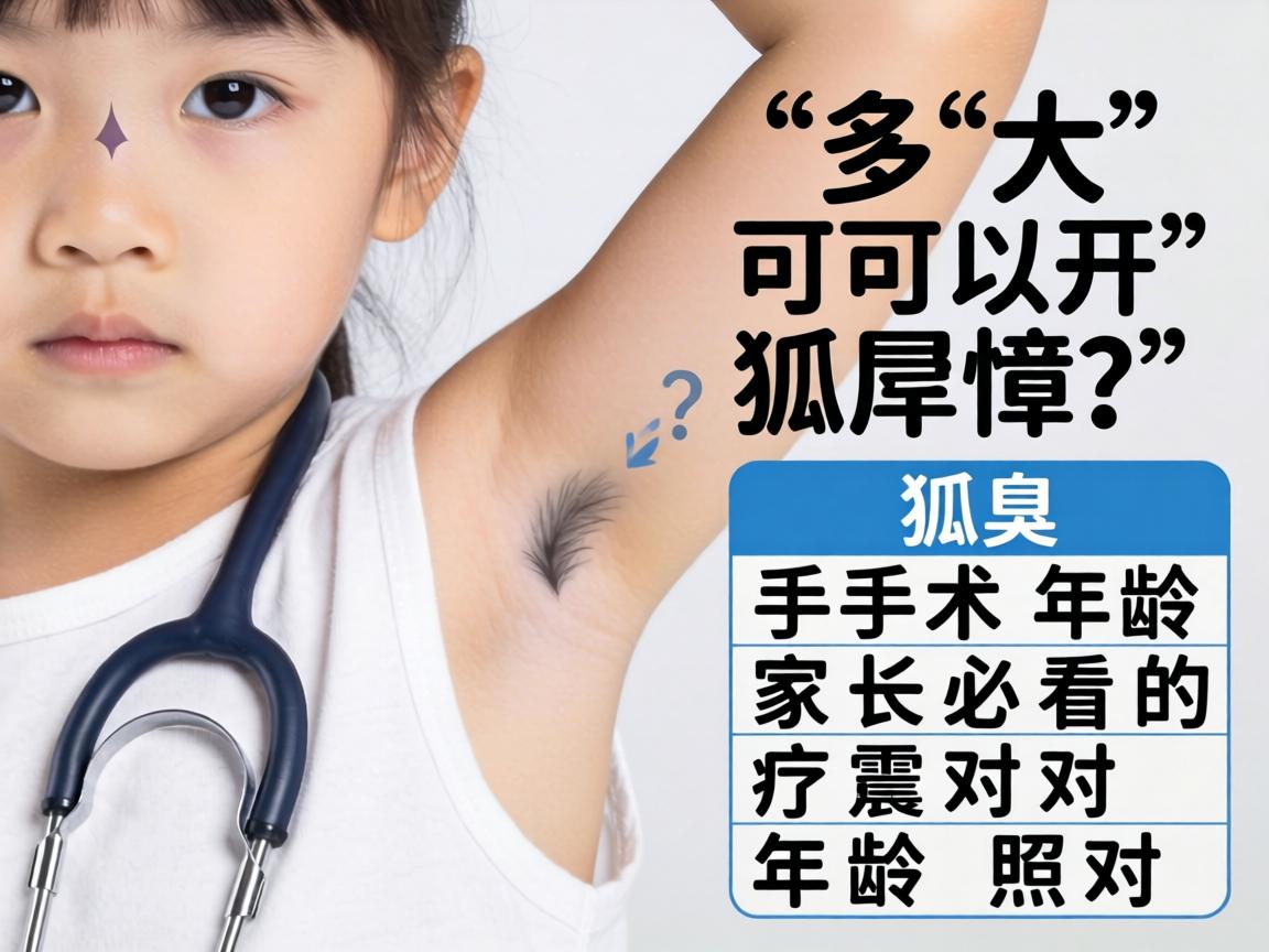 小孩多大可以开狐臭?狐臭手术年龄,家长必看的年龄对照表 小孩多大可以开狐臭?狐臭手术年龄,家长必看的年龄对照表