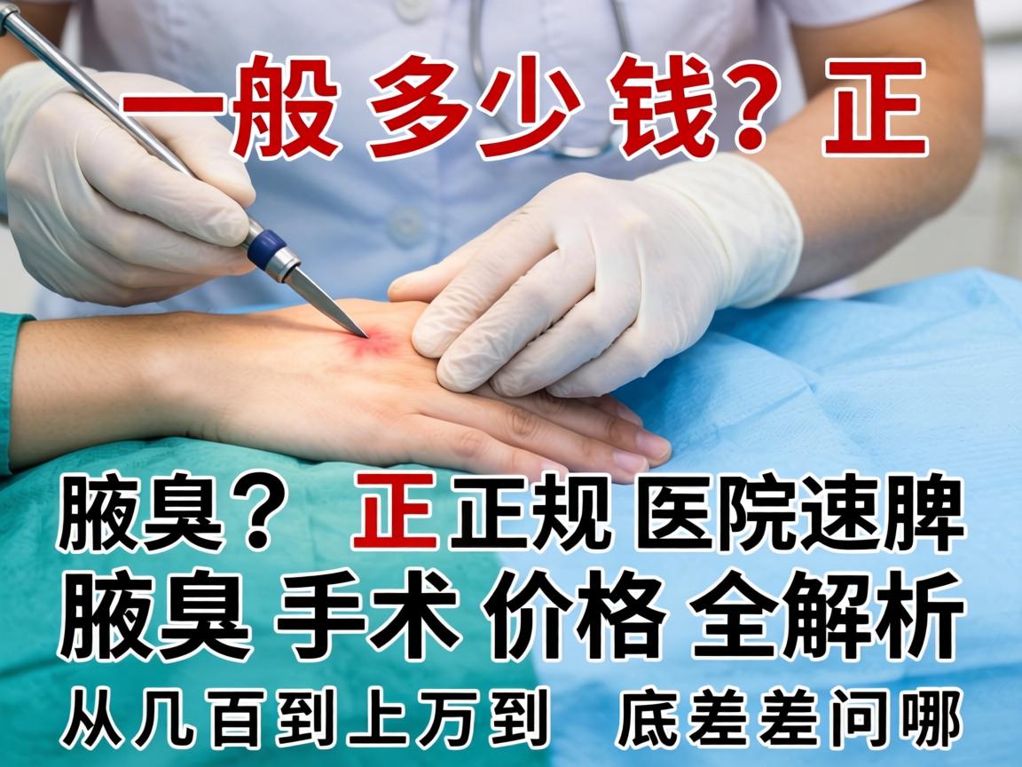 腋臭手术一般多少钱?正规医院腋臭手术价格全解析,从几百到上万到底差在哪? 腋臭手术一般多少钱?正规医院腋臭手术价格全解析,从几百到上万到底差在哪?