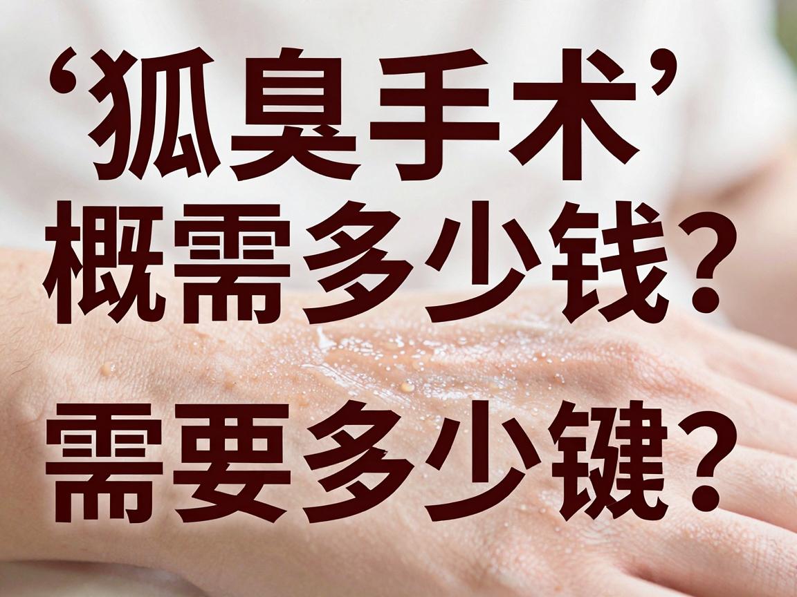 狐臭手术费用大揭秘，狐臭手术大概需要多少钱？一文讲清价格差异与关键因素