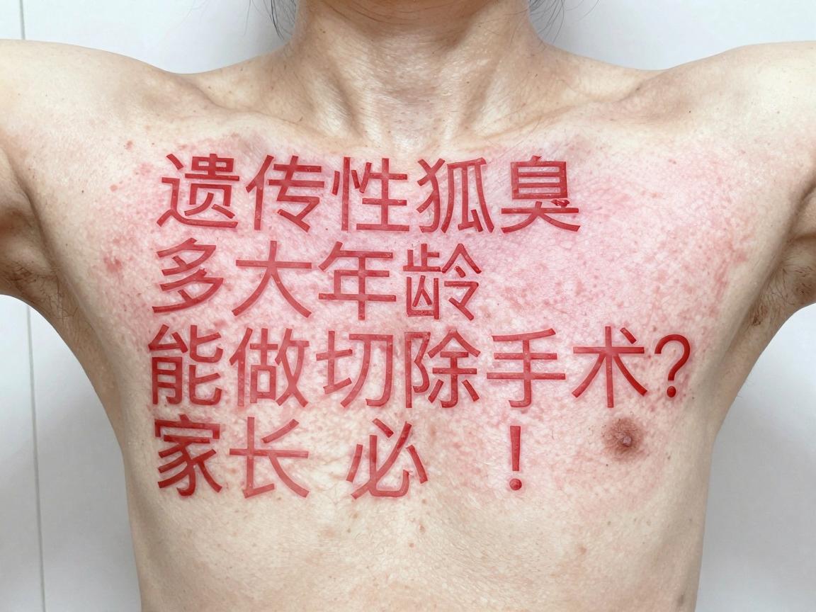 遗传性狐臭多大年龄能做切除手术?遗传性狐臭手术年龄,家长必看! 遗传性狐臭多大年龄能做切除手术?遗传性狐臭手术年龄,家长必看!