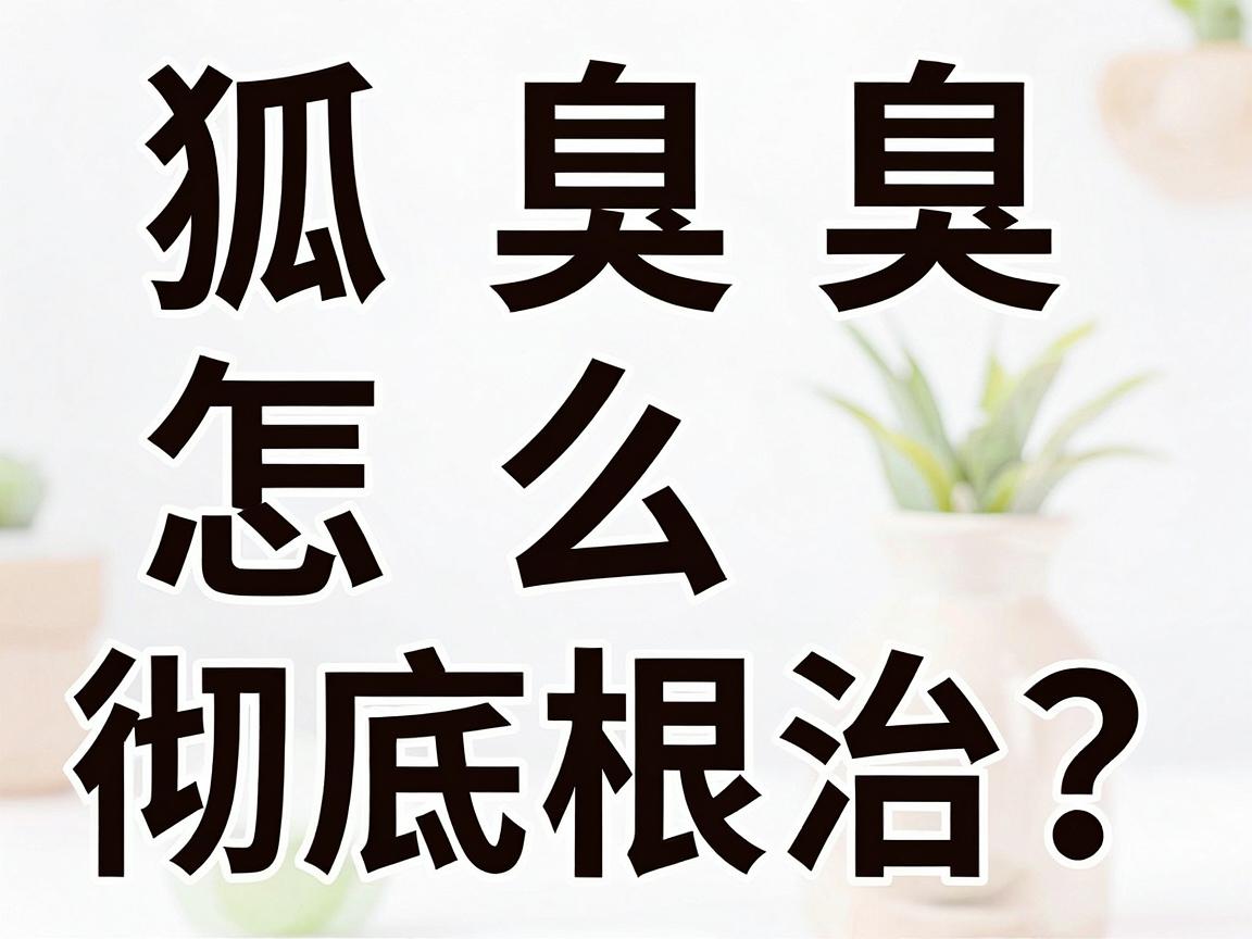 狐臭怎么彻底根治？这3个方法告诉你狐臭怎么根治才靠谱