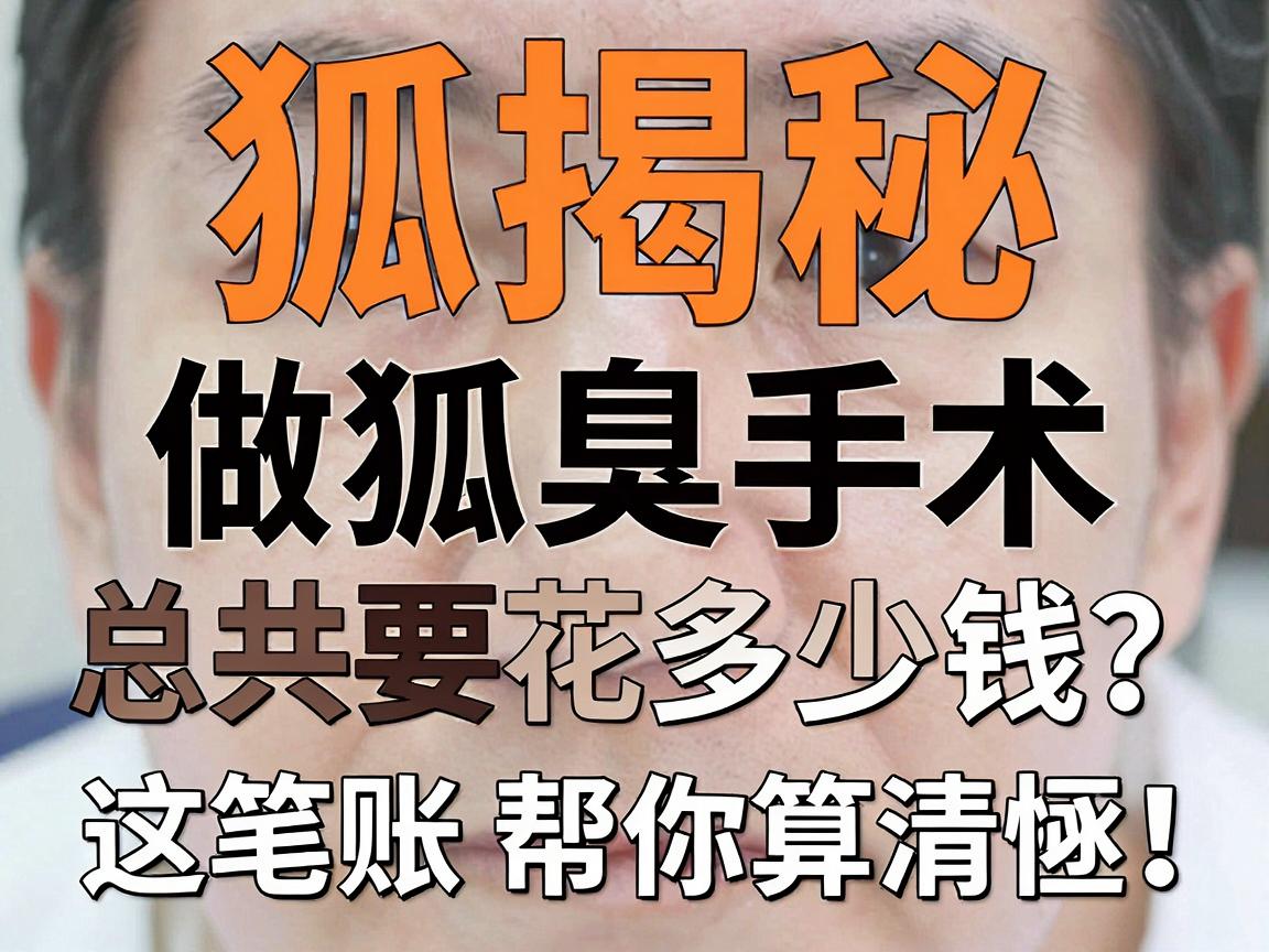狐臭手术价格大揭秘,做狐臭手术总共要花多少钱?这笔账帮你算清楚! 狐臭手术价格大揭秘,做狐臭手术总共要花多少钱?这笔账帮你算清楚!