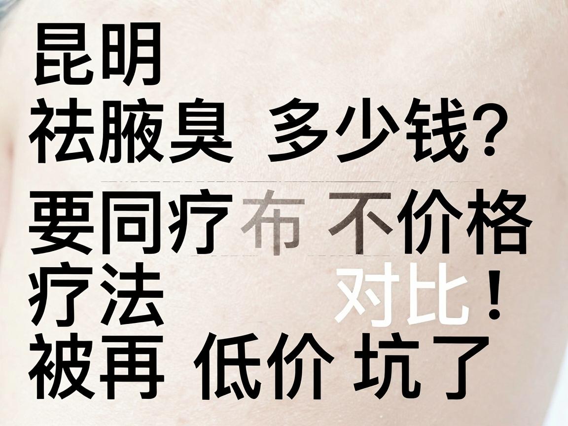 昆明祛腋臭要多少钱?不同疗法价格对比,别再被低价坑了 昆明祛腋臭要多少钱?不同疗法价格对比,别再被低价坑了
