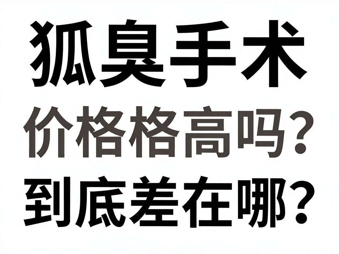 狐臭手术价格高吗?狐臭手术价格到底差在哪?一篇讲清所有费用陷阱 狐臭手术价格高吗?狐臭手术价格到底差在哪?一篇讲清所有费用陷阱