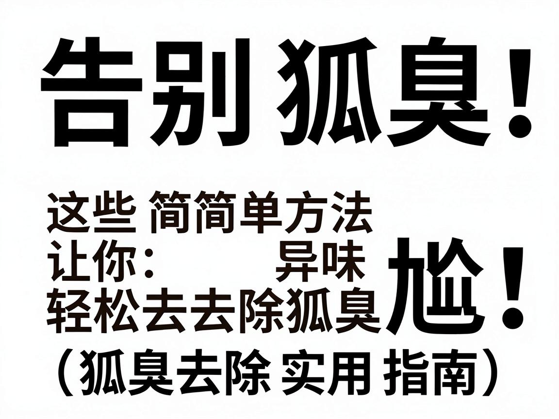 告别狐臭尴尬!这些简单方法让你轻松去除狐臭异味(狐臭去除实用指南) 告别狐臭尴尬!这些简单方法让你轻松去除狐臭异味(狐臭去除实用指南)