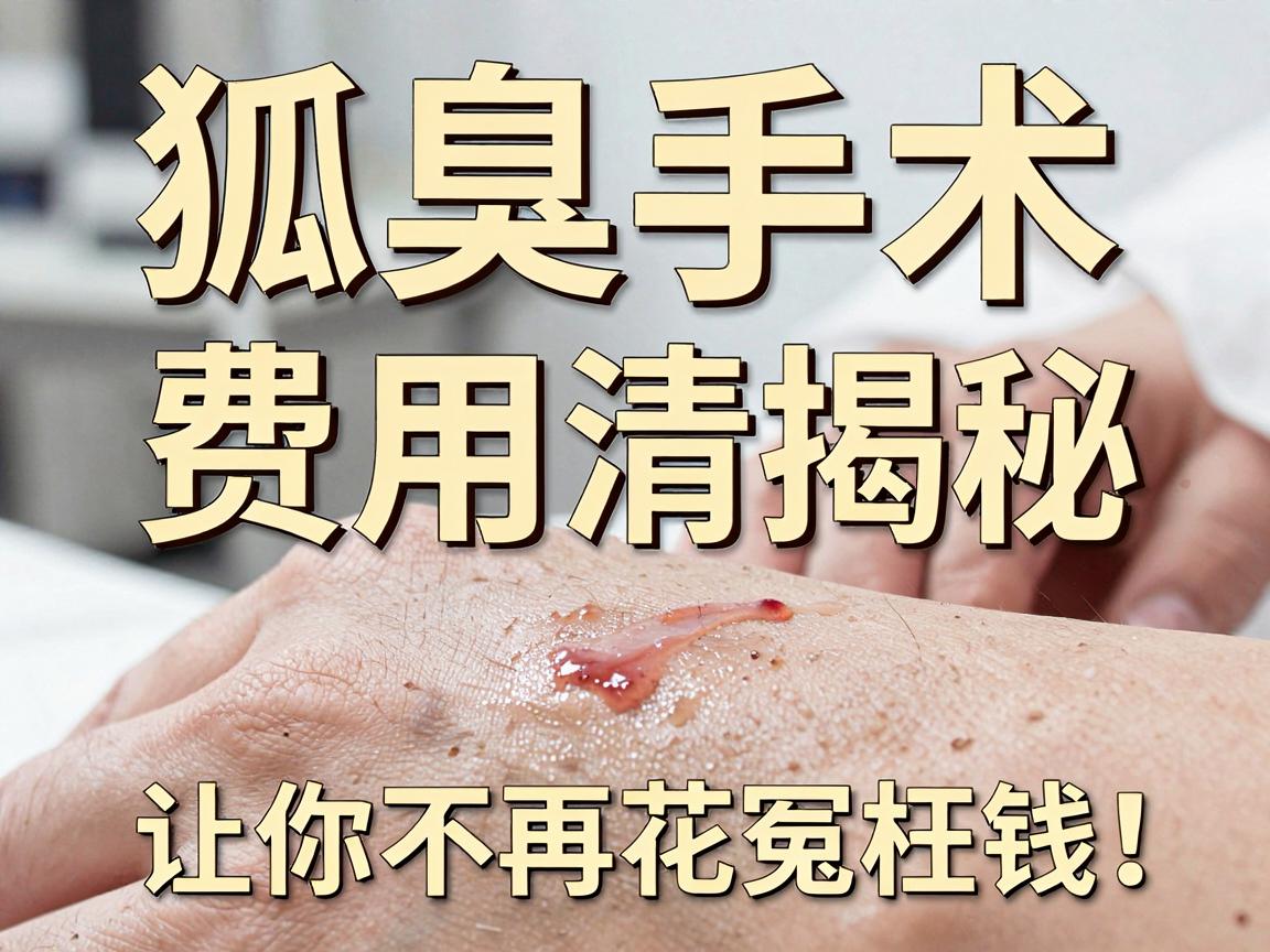 狐臭手术费用大揭秘,这份狐臭手术费用清单,让你不再花冤枉钱! 狐臭手术费用大揭秘,这份狐臭手术费用清单,让你不再花冤枉钱!