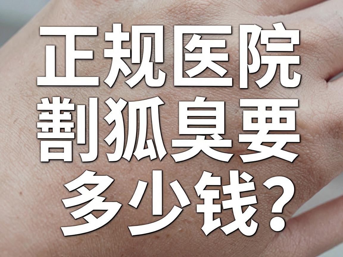 正规医院割狐臭要多少钱?一文讲清狐臭手术费用与选择标准 正规医院割狐臭要多少钱?一文讲清狐臭手术费用与选择标准
