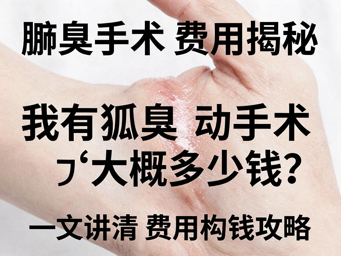 腋臭手术费用揭秘,我有狐臭动手术大概多少钱?一文讲清费用构成与省钱攻略 腋臭手术费用揭秘,我有狐臭动手术大概多少钱?一文讲清费用构成与省钱攻略