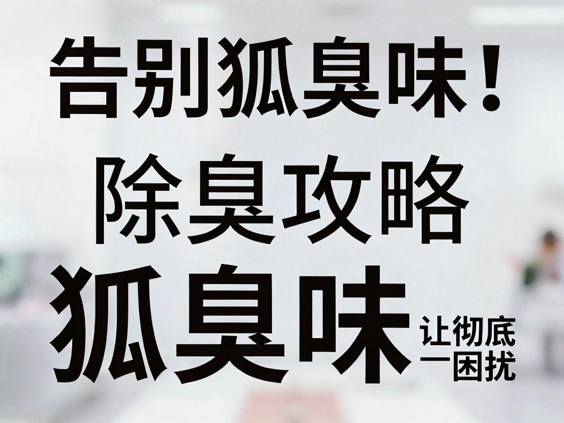告别狐臭味！这份科学除臭攻略，让你彻底远离狐臭味困扰