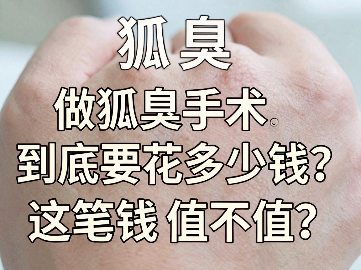 狐臭手术价格揭秘，做狐臭手术到底要花多少钱？这笔钱值不值？