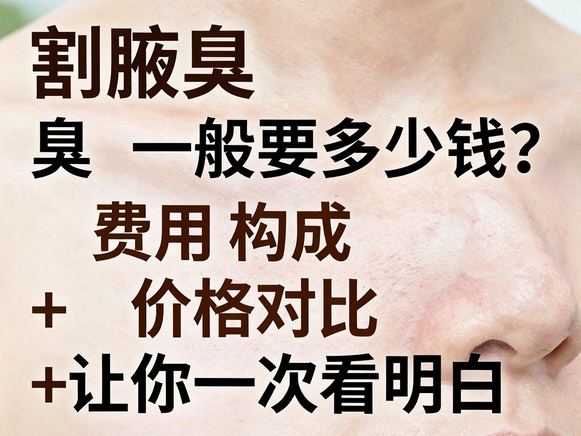 割腋臭一般要多少钱?费用构成+价格对比,让你一次看明白 割腋臭一般要多少钱?费用构成+价格对比,让你一次看明白