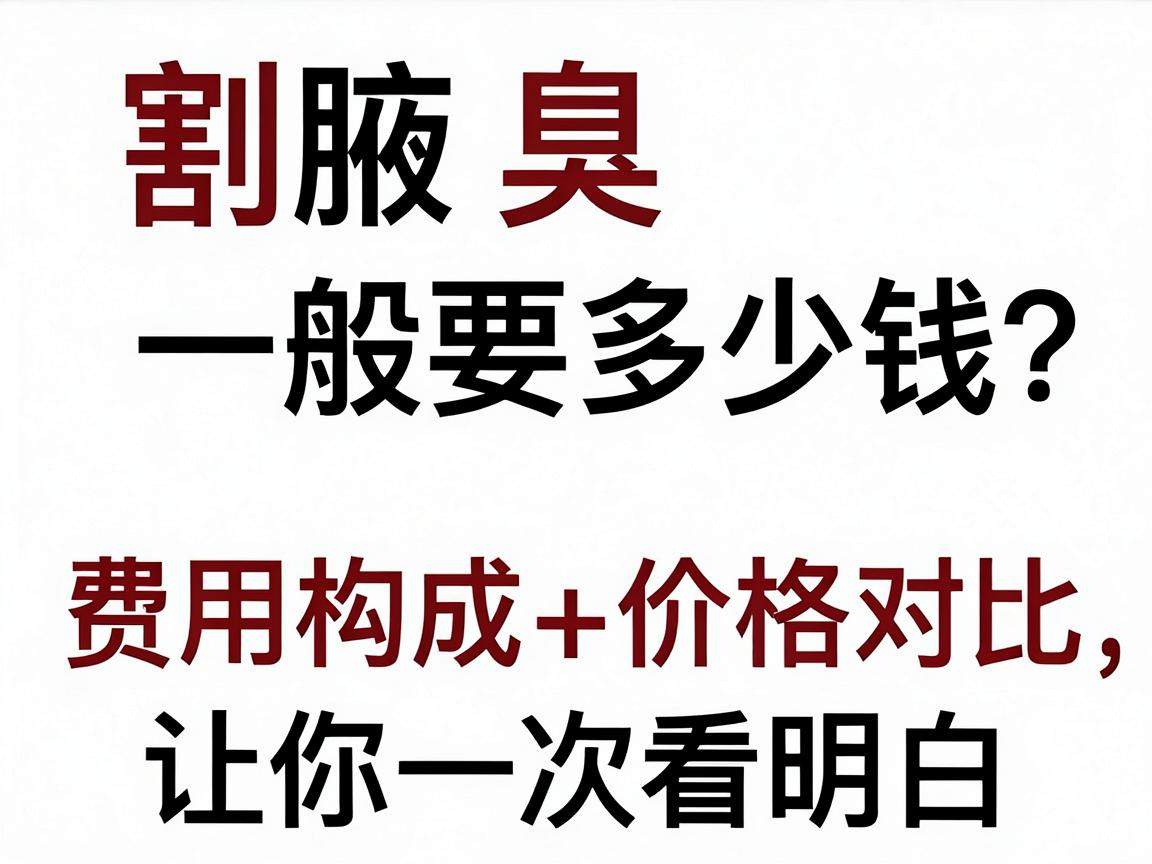 割腋臭一般要多少钱?费用构成+价格对比,让你一次看明白 割腋臭一般要多少钱?费用构成+价格对比,让你一次看明白