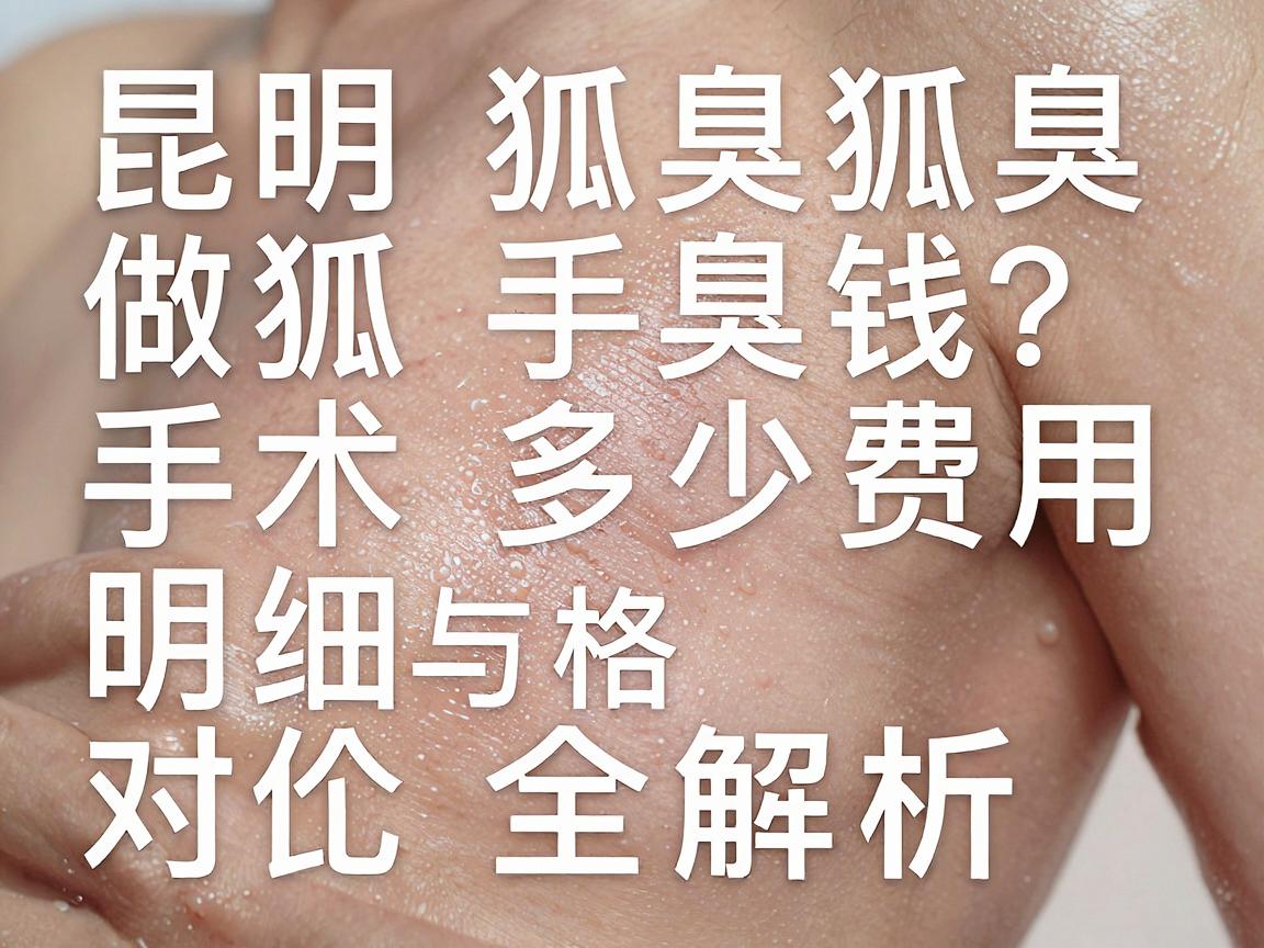 狐臭手术多少钱?昆明做狐臭手术费用明细与价格对比全解析 狐臭手术多少钱?昆明做狐臭手术费用明细与价格对比全解析