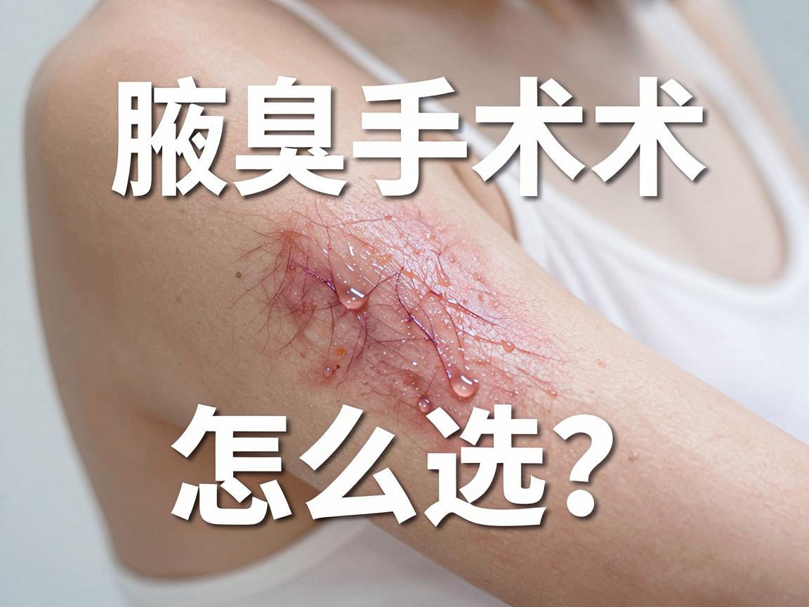 腋臭手术怎么选？腋臭手术前必看的三大关键点