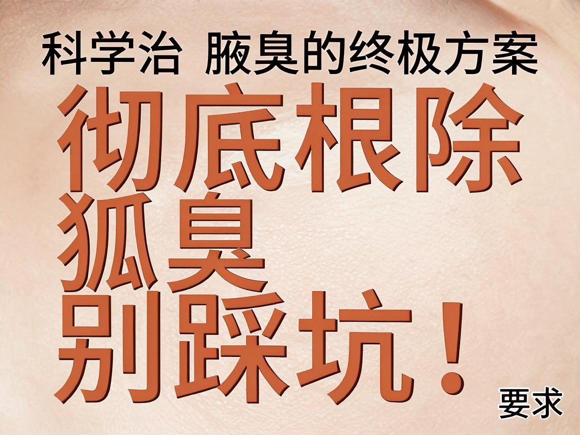 彻底根除狐臭,别踩坑!科学治腋臭的终极方案 彻底根除狐臭,别踩坑!科学治腋臭的终极方案