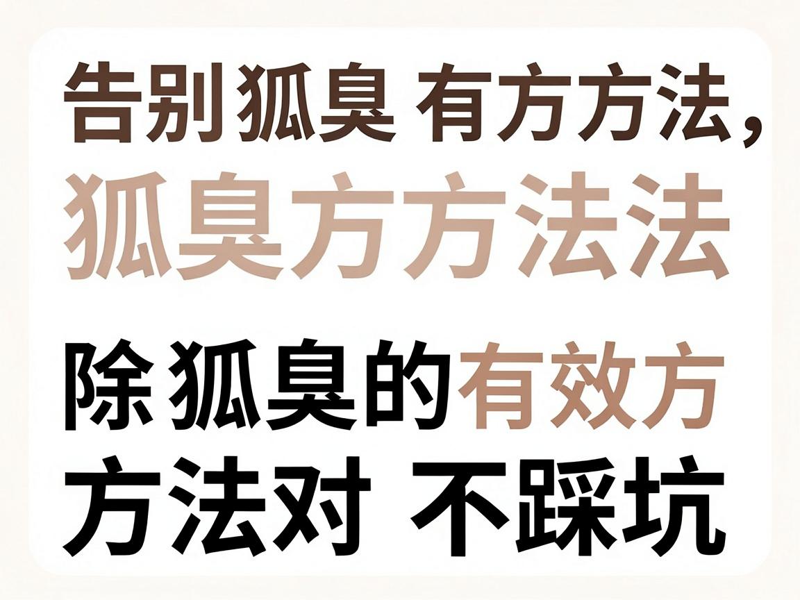 告别狐臭有方法,这些除狐臭的有效方法,方法用对不踩坑 告别狐臭有方法,这些除狐臭的有效方法,方法用对不踩坑