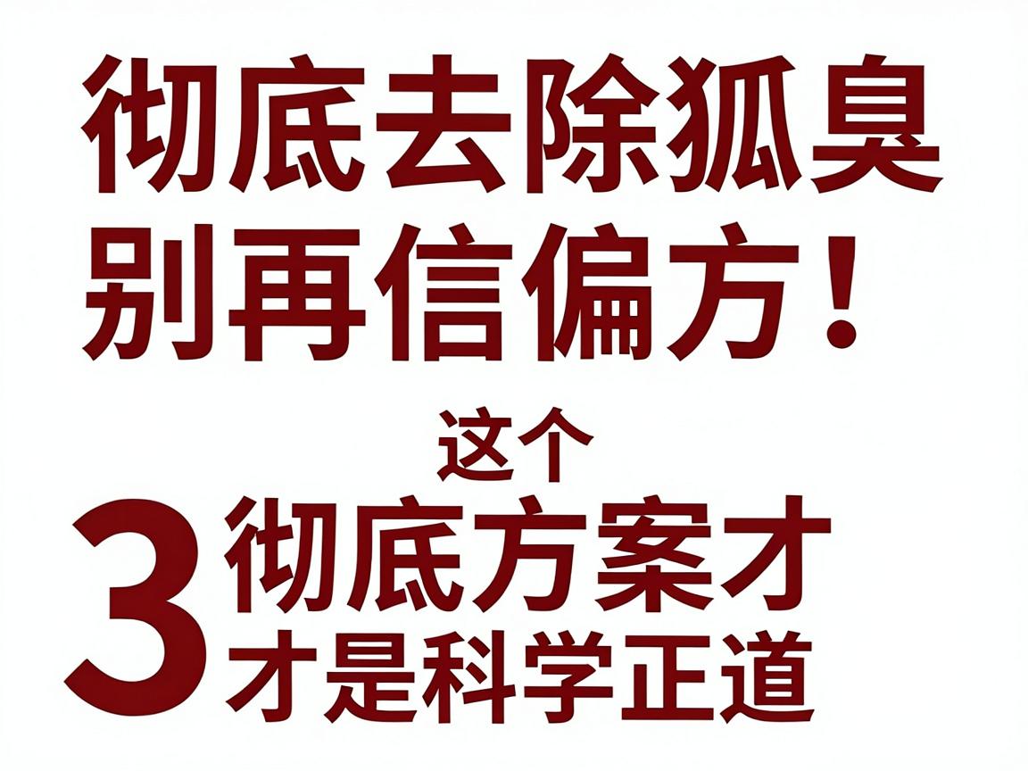 彻底去除狐臭，别再信偏方！这3个彻底方案才是科学正道