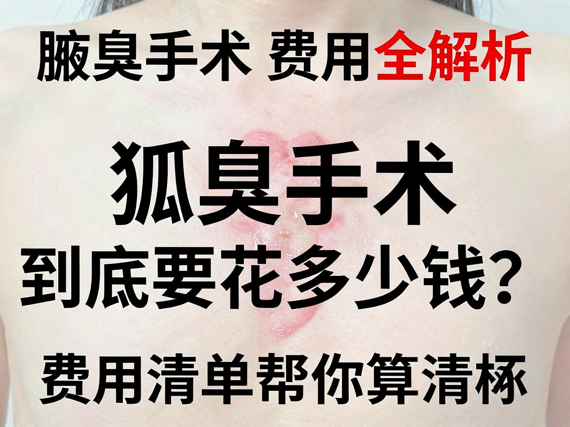 腋臭手术费用全解析,狐臭手术到底要花多少钱?这份费用清单帮你算清楚 腋臭手术费用全解析,狐臭手术到底要花多少钱?这份费用清单帮你算清楚