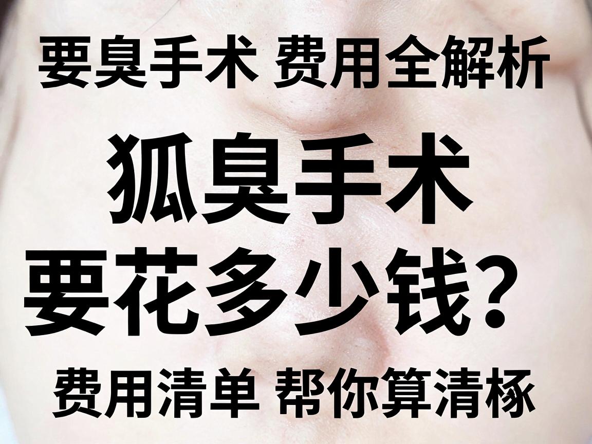 腋臭手术费用全解析,狐臭手术到底要花多少钱?这份费用清单帮你算清楚 腋臭手术费用全解析,狐臭手术到底要花多少钱?这份费用清单帮你算清楚