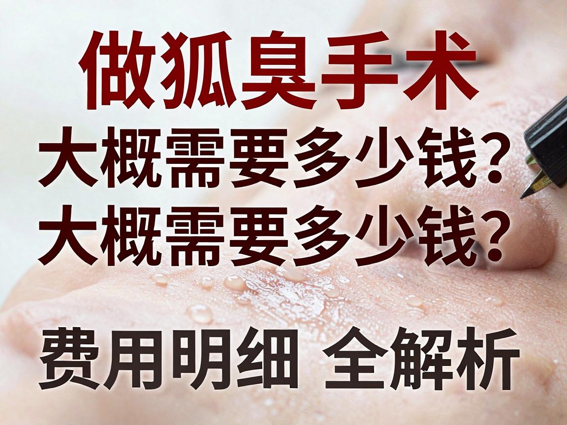 狐臭手术费用大揭秘，做狐臭手术大概需要多少钱？费用明细全解析