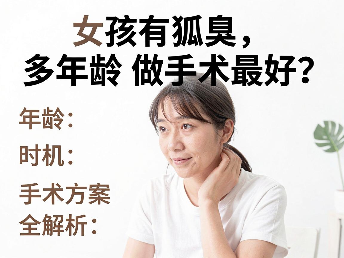 女孩有狐臭多大年龄做手术最好?年龄、时机、手术方案全解析 女孩有狐臭多大年龄做手术最好?年龄、时机、手术方案全解析